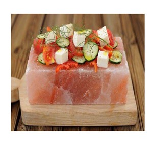 Losas de cocina y parrilla de piedra Natural del Himalaya con soportes, placas de sal talladas a mano, servicio OEM, artesanías naturales artesanales - Product Image 1