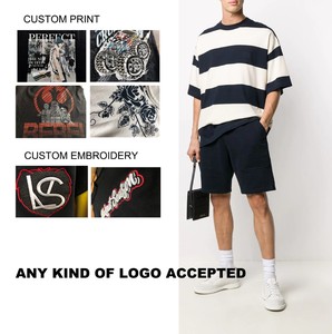 Ropa de calle personalizada de calidad de lujo para hombre Camiseta de Color sólido 100% algodón de gran tamaño cuentagotas hombro tejido ecológico - Product Image 3