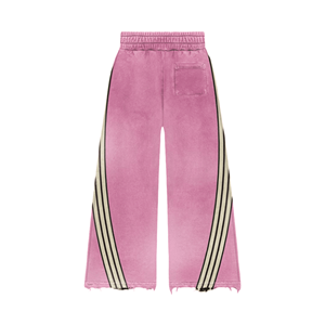 Conjunto de pantalones de chándal y Sudadera con capucha acampanados con lavado ácido, conjuntos de chándal de gran tamaño de algodón, chándal con capucha con estampado 3D Vintage Unisex para hombres - Product Image 5