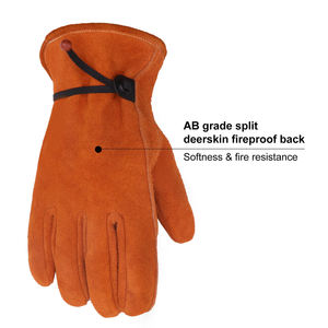 Gants de conduite très exigeants en cuir confort en cuir gants de soudage résistance à l'arrivée gants de conduite raisonnables chaleur - Product Image 2