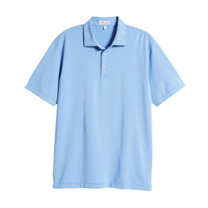 เสื้อเชิ้ตผู้ชายแบบใหม่ ผ้าถัก 92% โพลีเอสเตอร์ 8% สแปนเด็กซ์ แขนสั้น ยืดได้ กันยับ ซักเครื่องได้ สกรีนโลโก้ได้ - Product Image 3