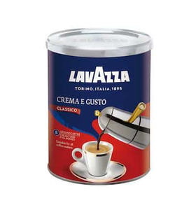 Café Molido Lavazza Crema e Gusto Classico, Paquete a Granel de 250 g - Tueste Italiano Intenso para Cafeterías y Restaurantes - Product Image 1