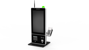 Tótem de autoservicio para quiosco de pedido automático de comida <span class=keywords><strong>Mcdonalds</strong></span> con marco plateado Pcap Touch con pantalla de 10 puntos - Product Image 3