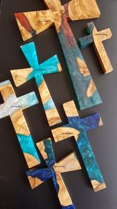 Nouvelle arrivée 2025 Résine et Bois Christ CROIX MURALE POUR LA PROTECTION DU MAUVAIS OEIL - Product Image 6