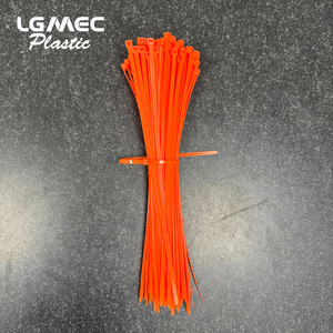 Bridas para cables de nailon de color naranja 50LBS Bridas para cables resistentes con autobloqueo Anti-UV para uso multiusos - Product Image 1