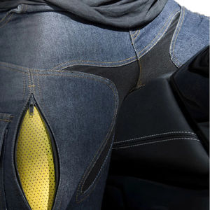 Jeans de motard pour homme en polyester/coton bleu, protection homologuée CE, sécurité au travail, panneaux extensibles, confort, design respirant - Product Image 6