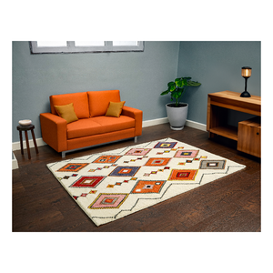 Tapis en laine moderne fait à la main de qualité supérieure Dunes Laine de bohème inspirée du sable lavable à la main pour un usage domestique - Product Image 1