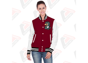 Hot Selling <b>Men's</b> Casual Street Wear Canvas Varsity <b>Jacket</b> with Stand Collar Customized Printing Breathable Waterproof - Product Image 3