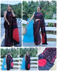 Belle frontière Kanchi tissu de cuivre soie or Saree non cousu indien Bollywood Style Designer pur Gajji doux saree en soie - Product Image 6