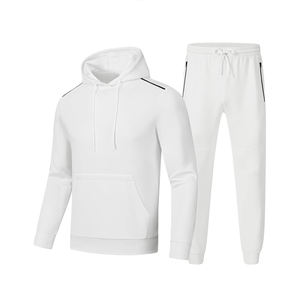 Pull uni vierge personnalisé joggers à capuche pantalons de survêtement et sweat à capuche ensemble jogger costume survêtement survêtement pour hommes - Product Image 4