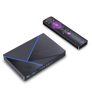 H96 MAX V56 TV Box Android 12, Set Top Box pemutar Media Rockchip BT USB 3.0 3D RK3566 Quad Core 2.4g 5g Dual Wifi 1000M OTT HD 8K