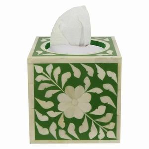 Porte-mouchoirs élégant en incrustation d'os Boîte à mouchoirs de cuisine carrée créative pour le stockage de serviettes de mariage et de restaurant au meilleur prix - Product Image 3