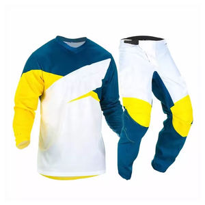 Venta al por mayor Motocross Racing Jersey 100% poliéster de secado rápido de manga larga Dirt Bike Motocross uniformes para hombres - Product Image 5