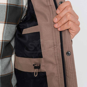 Veste parka pour homme, coupe ajustée, fabrication professionnelle, vêtements décontractés, mode, épaisse, veste parka pour homme d'extérieur avec personnalisation - Product Image 5