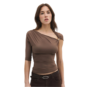 เสื้อยืดผู้หญิงลำลองทรงปกติ ผ้าฝ้าย 100% คอกลม แขนยาว สำหรับฤดูร้อน ไซส์ XS ถึง 5XL - Product Image 2