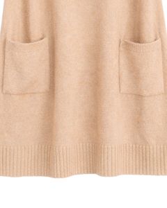 <b>Beige</b> Womens Knitted Sleeveless Sweater Vest V Neck Soft Acrylic Winter Layering Casual Custom Manufacturer OEM Wholesale Design - Product Image 6