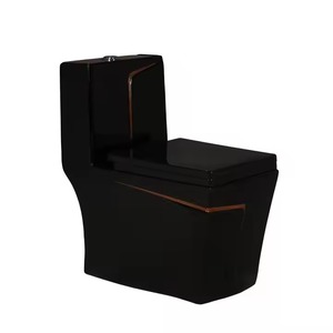 Ustensiles sanitaires décoratifs modernes, double chasse d'eau, commode de toilette, bol une pièce en céramique pour hôtels, villas, toilettes. - Product Image 6