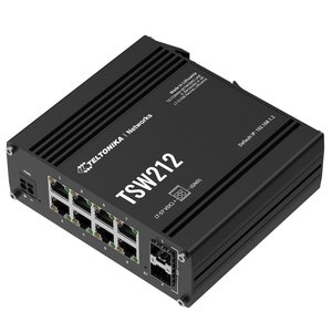 สวิตช์เทลโทนิกา TSW212, 8x RJ45 1000Mb/s, 2x SFP, 2-pin DC L2, ระบบจัดการ - Product Image 2