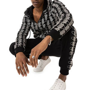 ชุดวอร์มพิมพ์ลายสไตล์ที่เป็นเอกลักษณ์ของผู้ชายชุดใส่สบายผ้าไซส์ใหญ่สำหรับใส่ไปถนนสำหรับฤดูหนาว - Product Image 5