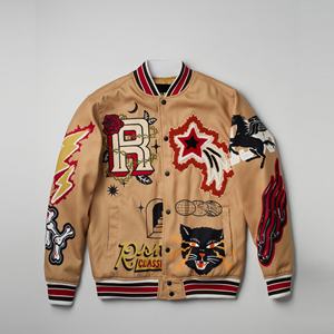 Veste bomber universitaire de baseball à double boutonnage pour homme, personnalisable par sublimation, en gros - Product Image 5