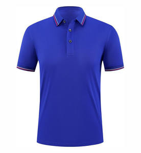 Camiseta Polo de Cuello Rayado de Seda de Hielo con Diseño de Logotipo Personalizado OEM, Ropa de Trabajo y Camiseta Polo de Manga Corta de Algodón para Hombre de Verano - Product Image 2
