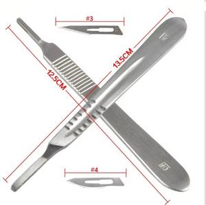 Microcuchillas, Mangos de Bisturí Manuales de Acero Inoxidable, Instrumento Quirúrgico Reutilizable de Alta Calidad, Herramienta Médica Duradera Profesional - Product Image 4