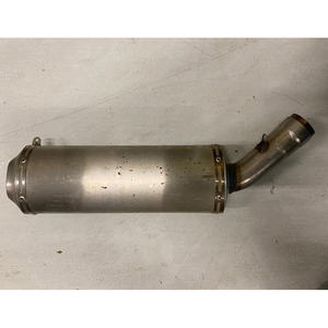 Silencieux d'échappement gauche d'origine DUCATI 848 EVO 2011-2013 en acier inoxydable pour moto avec adaptateur 51 mm, état neuf - Product Image 1