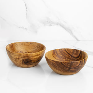 ชามไม้มะกอกขนาดกลางทำด้วยมือเป็นมิตรกับสิ่งแวดล้อมสำหรับงานปาร์ตี้ - Product Image 5