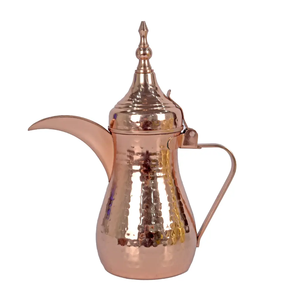 Ensemble de cafetière et théière arabe Dallah avec support en métal, chauffe-lait, vaisselle - Product Image 6