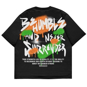 เสื้อยืดครอปสตรีทแวร์เปิดไหล่ได้ทุกเพศดีไซน์พิมพ์ลายดิจิตอล100% ผ้าฝ้าย - Product Image 5