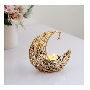 Decoración de Ramadán, Centro de Mesa Festivo, Vela Eid Mubarak, Luna y Estrella, Centro de Mesa, Portavelas de Ramadán - Product Image 3