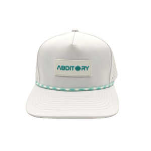 Casquette de golf 5 panneaux pour homme avec logo personnalisé en PVC caoutchouc, perforations découpées au laser, imperméable, avec corde, casquette snapback de golf pour homme - Product Image 2