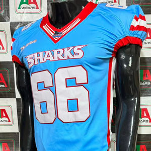 Maillot de football américain maillot de fan de sublimation parent matériel de broderie en sergé grande taille personnalisé Fabricant d'usine - Product Image 1