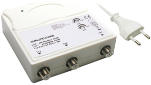 Amplificatore per Antenne TV da Interno - 1 Ingresso / 2 Uscite - Product Image 1