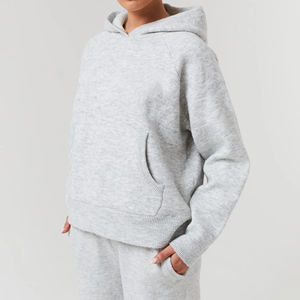 Chándal de moda para mujer Oem disponible Ropa informal Conjuntos de chándal de algodón 100% de 2 piezas a precios mayoristas - Product Image 5