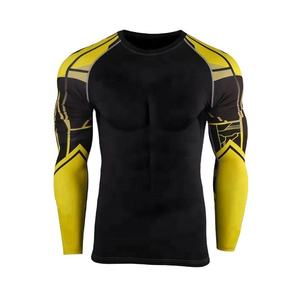 Mma Rash Guard Tops Rashguard Rash Guard Chemises de compression personnalisées pour hommes Chemise de compression à manches longues Rash Guard - Product Image 3