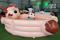 Équipement gonflable chinois pour enfants - Machine de combat de taureaux pour adultes. Machine de jeu commerciale de combat de taureaux.