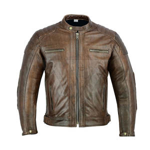 Último diseño de chaqueta de motorista de piel de oveja de carreras para hombre de alta calidad de cuero genuino Moto negro Casual motocicleta nueva chaqueta de motocicleta - Product Image 1