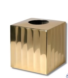 Caja de Pañuelos de Lujo Hecha a Mano, Ecológica, de Metal Dorado Brillante, Forma Cuadrada Moderna, Tamaño Grande, Diseño Elegante y Decorativo - Product Image 5