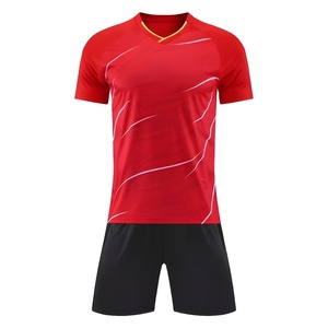Camiseta de Fútbol Transpirable Unisex para Adultos, 100% Poliéster, 180g, Secado Rápido, Cuello Redondo, Manga Corta, Personalizable con Sublimación, Nombre del Equipo y Números - Product Image 1