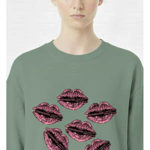 เสื้อสเวตเชิ้ตผู้หญิงลำลองทรงปกติสำหรับฤดูหนาว แขนยาว ผ้าเนื้อนุ่ม อุ่นสบาย ผลิตจากผ้าฝ้ายฟลีซ 100% เป็นมิตรต่อสิ่งแวดล้อม - Product Image 2