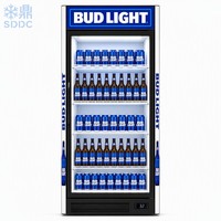 Équipement de réfrigération commerciale, refroidisseur vertical pour boissons, réfrigérateur transparent avec porte en verre, vitrine réfrigérée