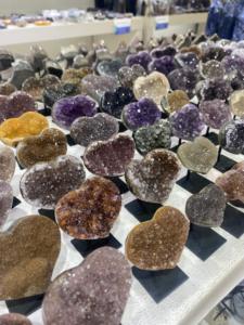 Mini Druzy Hearts <b>Crystal</b> <b>Crafts</b> Unique Product Displayed on Stand <b>Other</b> <b>Crystal</b> <b>Crafts</b> Collection - Product Image 3