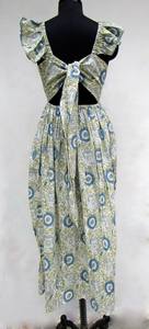 ชุดแม็กซี่เดรสยาวผ้าย่นสำหรับผู้หญิงชุดเดรสคอวีมาตรฐานชุดเดรสยาวย้อมผ้าเรยอนสำหรับฤดูร้อนใหม่ - Product Image 2