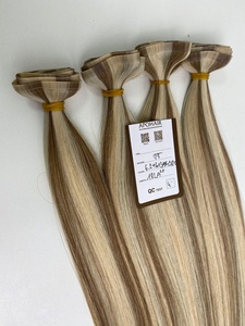 Extensiones de Cabello Brasileño con Trama Plana, Color Mixto Piano 6.2+613ash+12c, Cabello Virgen Remy Liso, Cutícula Alineada - Product Image 6