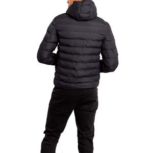 Veste d'hiver matelassée pour homme, ultra chaude, respirante, en polyester, imperméable, à capuche, fermeture éclair intégrale, décontractée, pour l'extérieur, style urbain, OEM ODM - Product Image 5