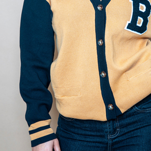 Suéter con Cuello en V para Hermandades y Fraternidades, Cárdigan de Punto Acrílico PARA LA Universidad y La Universidad, Chenille de Invierno, Bordado Informal - Product Image 6