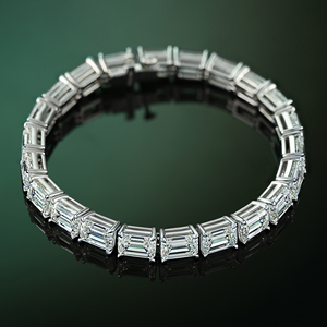 กำไลข้อมือสำหรับผู้หญิงสร้อยข้อมือเทนนิสประดับเพชรเครื่องประดับชั้นสูงสุดหรูทันสมัย - Product Image 6