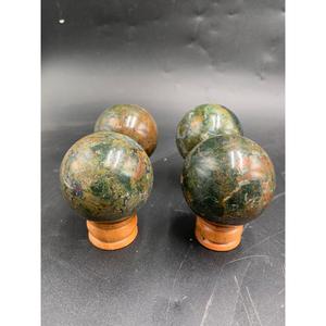 Esfera de Jaspe Oceánico Verde Natural Premium, Bola de Cristal Pulida con Patrón Orbicular Único, Piedra Curativa, Diámetro 5 cm - Product Image 1