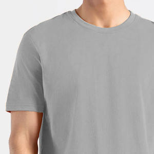 T-shirt homme 100% coton coupe ample imprimé solide Style Streetwear 220 grammes tissu poids tricoté t-shirt pour hommes - Product Image 4